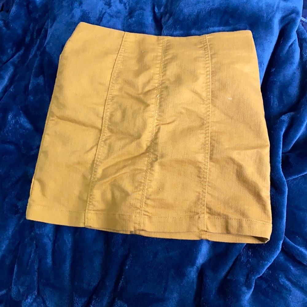 Chestnut mini skirt